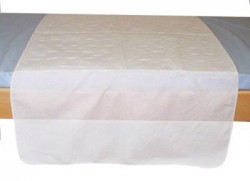 Wasbare bed onderlegger met instopstroken - 75 x 90 cm - Polyester